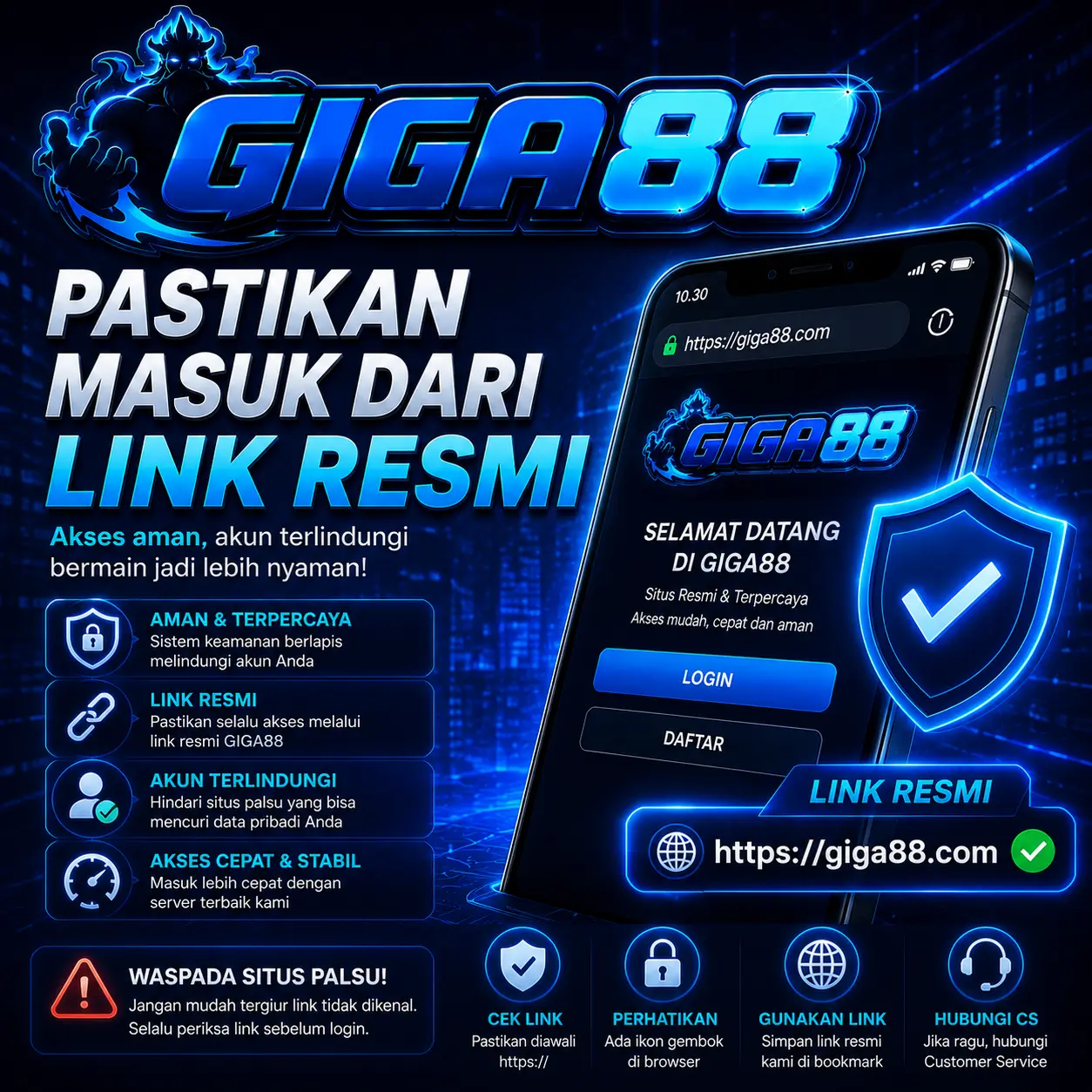 Pastikan masuk melalui link resmi GIGA88